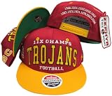 USC Southern California Trojans 11X National Football Champs Plastic Snapback Adjustable Plastic Snap Back Hat / Cap