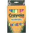 Crayola Flourescent Broad Line Markers 6 CT