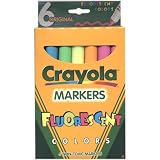 Crayola Flourescent Broad Line Markers 6 CT