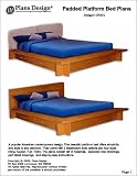 Padded Platform Twin, Full, Queen and King Bed Plans -Design #OPDD1