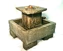 Garden Fountain, Cast Stone, Tuscan, Tier, Cascade Rock, Concrete, Patio & Outdoor, Rock Garden Water Feature