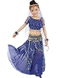 Astage Big Girls` Belly Dance Carnival Dancing Dress Royal Blue S-M
