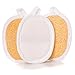 Exfoliating Facial Sponge Skin Care Set of 3 Exfoliating Loofah Pads - 100% Natural Loofah - Enhance Your Skin Care - Tones, Exfoliates and Creates a Radiant, Clear & Smooth Complexion.