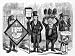 Cartoon from British Humor Magazine Punch Depicting Out of Work Undertakers Photographic Poster Print, 24x18