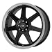 Motegi Racing SX7 MR2798 Matte Black Wheel with Machined Lip (17x7