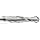 Precision Twist EB3302 Solid Carbide End Mill, Uncoated (Bright) Finish, 2 Flute, Ball End