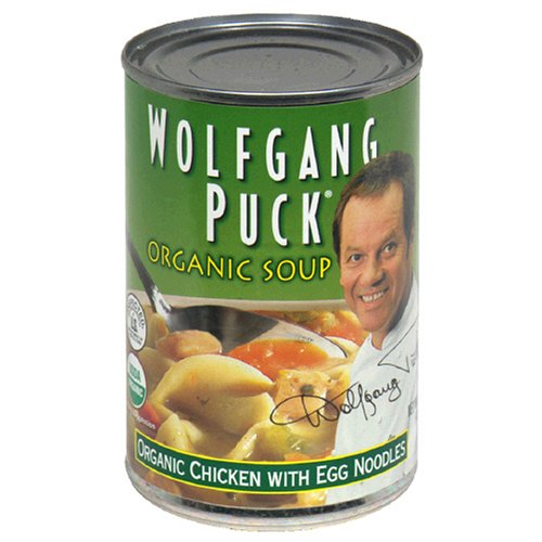 Wolfgang Puck Organic Chicken with Egg Noodles Soup, 14.5-Ounce Cans (Pack of 12)