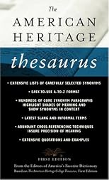 The American Heritage Thesaurus, First Edition