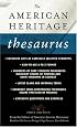The American Heritage Thesaurus, First Edition