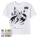 Kids Batman Color My Tee - White