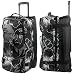 Reisetrolley DANIEL RAY Koffer Trolley // QAMINO // Floral Style Reisetasche - SCHWARZ GRAU