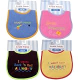 Fresh Sayings Embroidered Bib, Blue - Canon