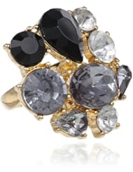 Jules Smith Yellow Gold Black Ice Cocktail Ring