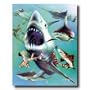 Ocean Shark Collage Kids Room Animal Wildlife Picture Art Print