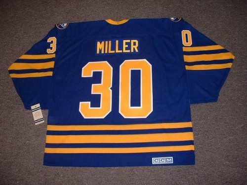 Buy RYAN MILLER Buffalo Sabres CCM Vintage Throwback Away Hockey Jersey