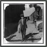 Historic Print (L): [Newsboy holding up newspaper, Denver, Colorado]