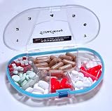 Gasketed Vitacarry 8 Compartment Pill Box Holds up to 150 Pills Waterproof - Color Clear