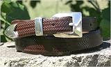 Brighton Avalon Basketweave Taper Belt, Sizes 34-44