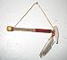 Large 13 Authentic Native American Navajo Handmade Bone Peace Pipe Calumet with Seed beads