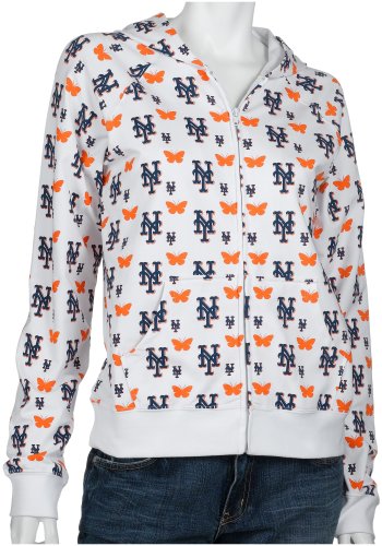 New York Mets Women's Allover Logo Hoodie