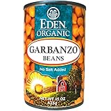Eden Organic Garbanzo Beans, No Salt Added, 15-Ounce Cans (Pack of 12)