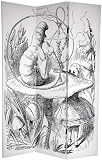 Interesting Unusual Alternative Wall Décor Art Prints - 6' Double Printed Alice in Wonderland Canvas Room Divider Partition Screen Interesting Unusual Alternative Wall Décor Art Prints - 6' Double Printed Alice in Wonderland Canvas Room Divider Partition Screen