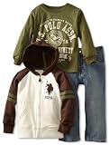 U.S. POLO ASSN. Boys 2-7 Hoodie with Tee and Pant