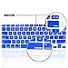 iBenzer Macaron Series Silicone Keyboard Cover for MacBook Pro 13’’ or 15’’ with Touch Bar (2018 2017 2016 Model: A1706 A1707 A1989 A1990),Royal Blue