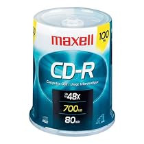 Maxell 648200 700MB/80-Minute 48x CD-R Spindle (100-Count)