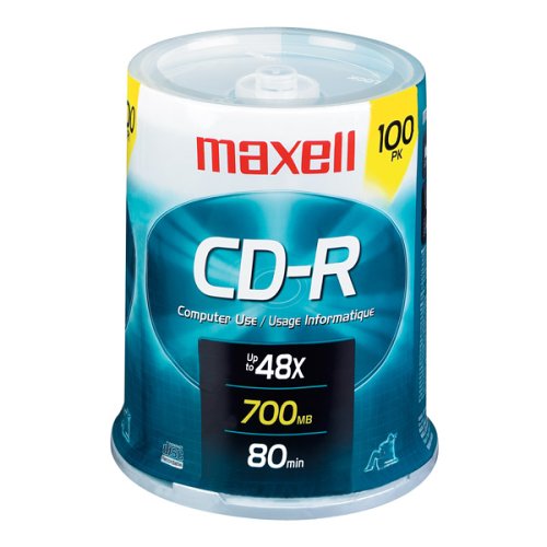 Maxell Model 648200 CD-R Spindle (100-Count)