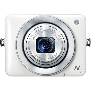 Canon PowerShot N 12.1 MP CMOS Digital Camera with 8x Optical Zoom and 28mm Wide-Angle Lens (White)