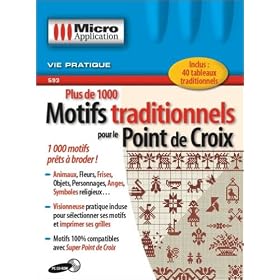 Plus de 1000 motifs traditionnels pour les point de croix