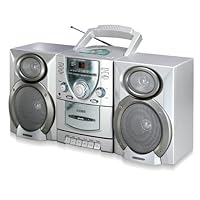 Coby CX-CD400 Mini Hi-Fi System with CD Player, Cassette Deck, and AM/FM Tuner