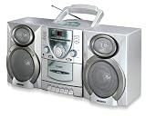 Coby CX-CD400 Mini Hi-Fi System with CD Player, Cassette Deck, and AM/FM Tuner