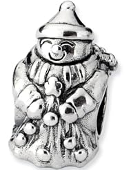 Reflection Beads Silver Happy Snowman Celebrate Bead