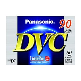 Panasonic Mini DV tape SP 60/LP 90 min [3 Pack]