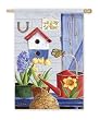 Welcome Spring Silk Reflections Regular Size Flag