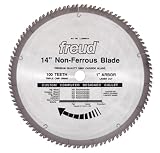 Freud LU89M014 14-Inch 100 Tooth Non-Ferrous Metal Cutting Saw Blade with 1-Inch Arbor