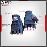 Leather Weight Lifting Gloves Gloves Power Lifting Lifter PADDED Palm Exercise Fitness Gloves Strengthen Gloves Home Gym