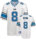 Jon Kitna White Reebok NFL Replica Detroit Lions Youth Jersey