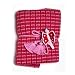 Supersoft knitted blanket with butterfly finger puppet