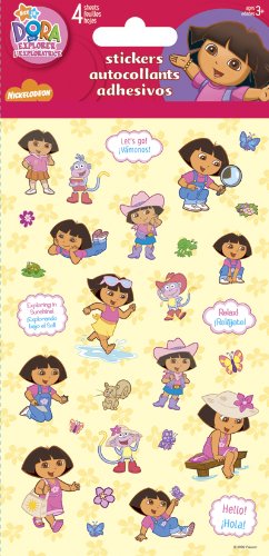 Dora the Explorer Standard Stickers - 4 Sheet