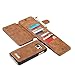 Galaxy S7 Case,S7 Wallet Case,AKHVRS Handmade Genuine Cowhide Leather Wallet Cover Case - Large Capacity Leather Wallet Type Case with Zipper Wallet Case for Samsung Galaxy S7 (Brown)