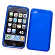 Apple iPhone 4 (NOT 4S) (AT&T) Crystal Silicone Skin Case "Transparent Blue Circles Pattern"