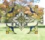 Alden Stained Glass Appliqu� Color: Blue