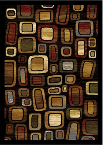 Home Dynamix Area Rugs: Royalty Rug: 552AA-465 Black Multi 7'8x10'4