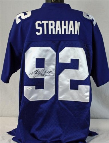 Giants Michael Strahan Authentic Autographed/Hand Signed Jersey JSA #w89266