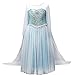 Girls Snow Queen Costume Elsa Dress Christmas Princess Dress Up