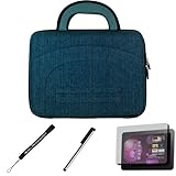 Blue Denim eBigValue Protective Hard Nylon Cube Carrying Case with Handles  ....