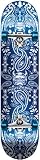 Speed Demons Bandana Complete Skateboard, Blue, 7.7-Inch